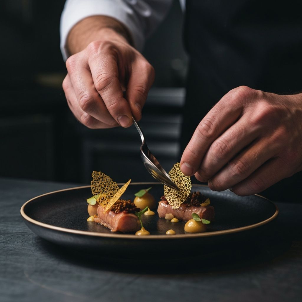 Chef at work in Obsidian kitchen